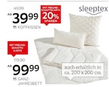 Ganzjahresbett Angebote von Sleeptex bei XXXLutz Möbelhäuser Rheine für 39,99 €