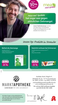 Aktueller mea - meine apotheke Prospekt "Unsere November-Angebote" Aktueller mea - meine apotheke Prospekt