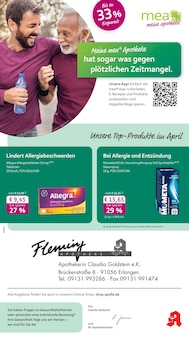 mea - meine apotheke Prospekt der Woche "Unsere April-Angebote" Seite 1, 01.04.2026 bis 30.04.2026 für Erlangen Aktueller mea - meine apotheke Prospekt "Unsere April-Angebote" Seite 1 von 4 Seiten für Erlangen