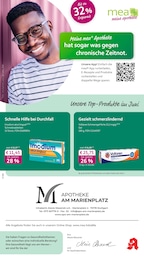 mea - meine apotheke Prospekt für Stuttgart mit 4 Seiten mea - meine apotheke Prospekt für Stuttgart: "Unsere Juni-Angebote", 4 Seiten, 01.06.2026 - 30.06.2026