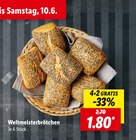 Weltmeisterbrötchen im Lidl Prospekt Weltmeisterbrötchen von Unser Brot im aktuellen Lidl Prospekt für 1,80 €