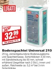Bodenspachtel Universal 210 von Lugato im aktuellen bauSpezi Prospekt
