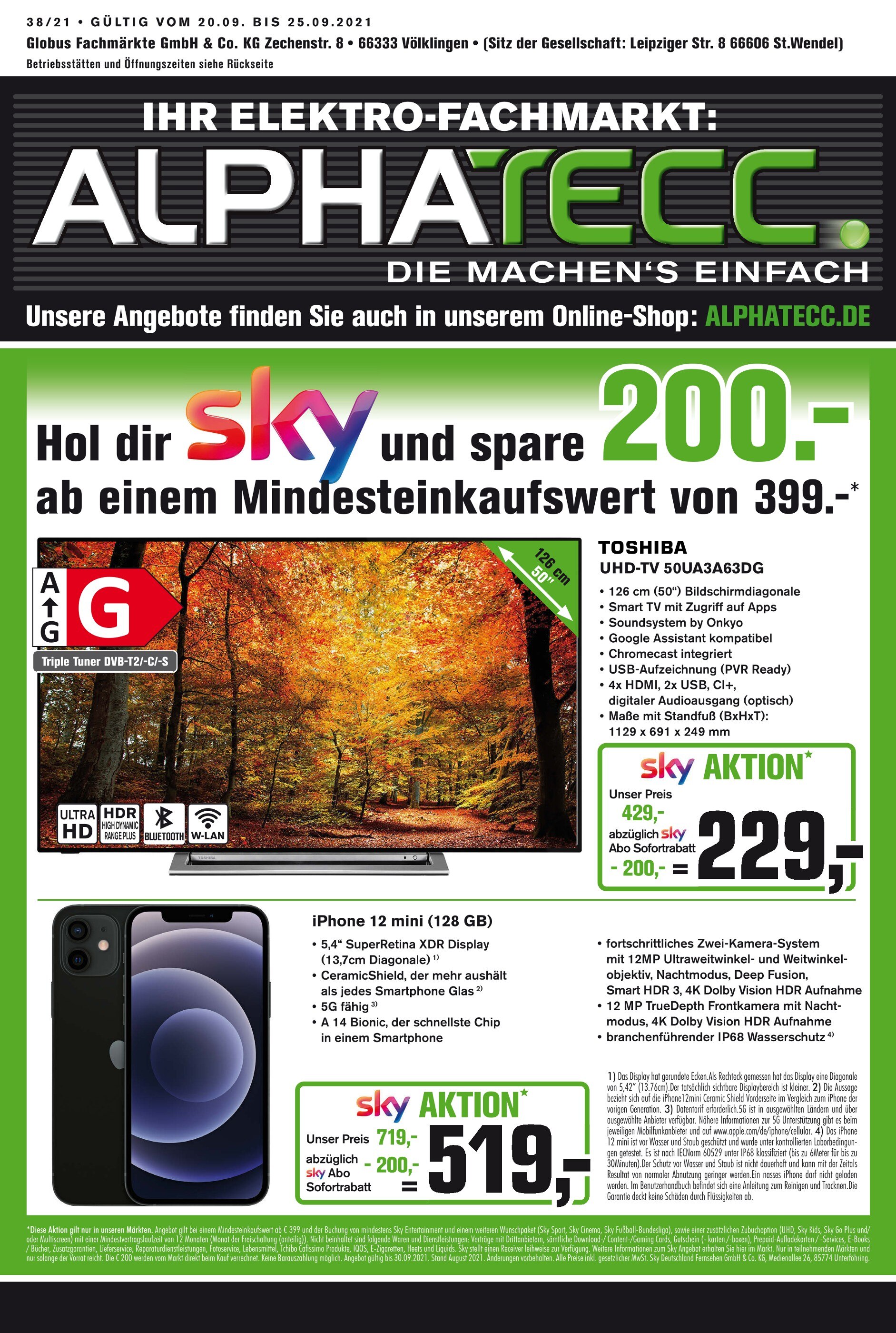 ALPHATECC. Prospekt für Saarbrücken mit 11 Seiten ALPHATECC. Prospekt für Saarbrücken: "DIE MACHEN‘S EINFACH", 11 Seiten, 19.09.2021 - 25.09.2021