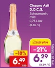 Asti D.O.C.G. von Cinzano für 6,29 € bei Netto Marken-Discount im Angebot Asti D.O.C.G. von Cinzano im aktuellen Netto Marken-Discount Prospekt