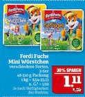 Mini Würstchen oder Geflügel Mini Würstchen Angebote von Ferdi Fuchs bei Marktkauf Coburg für 1,11 €