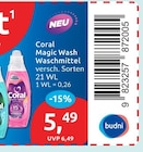 Aktuelle Waschmittel Angebote bei budni in Hamburg Aktuelles Magic Wash Waschmittel Angebot bei budni in Hamburg ab 5,49 €