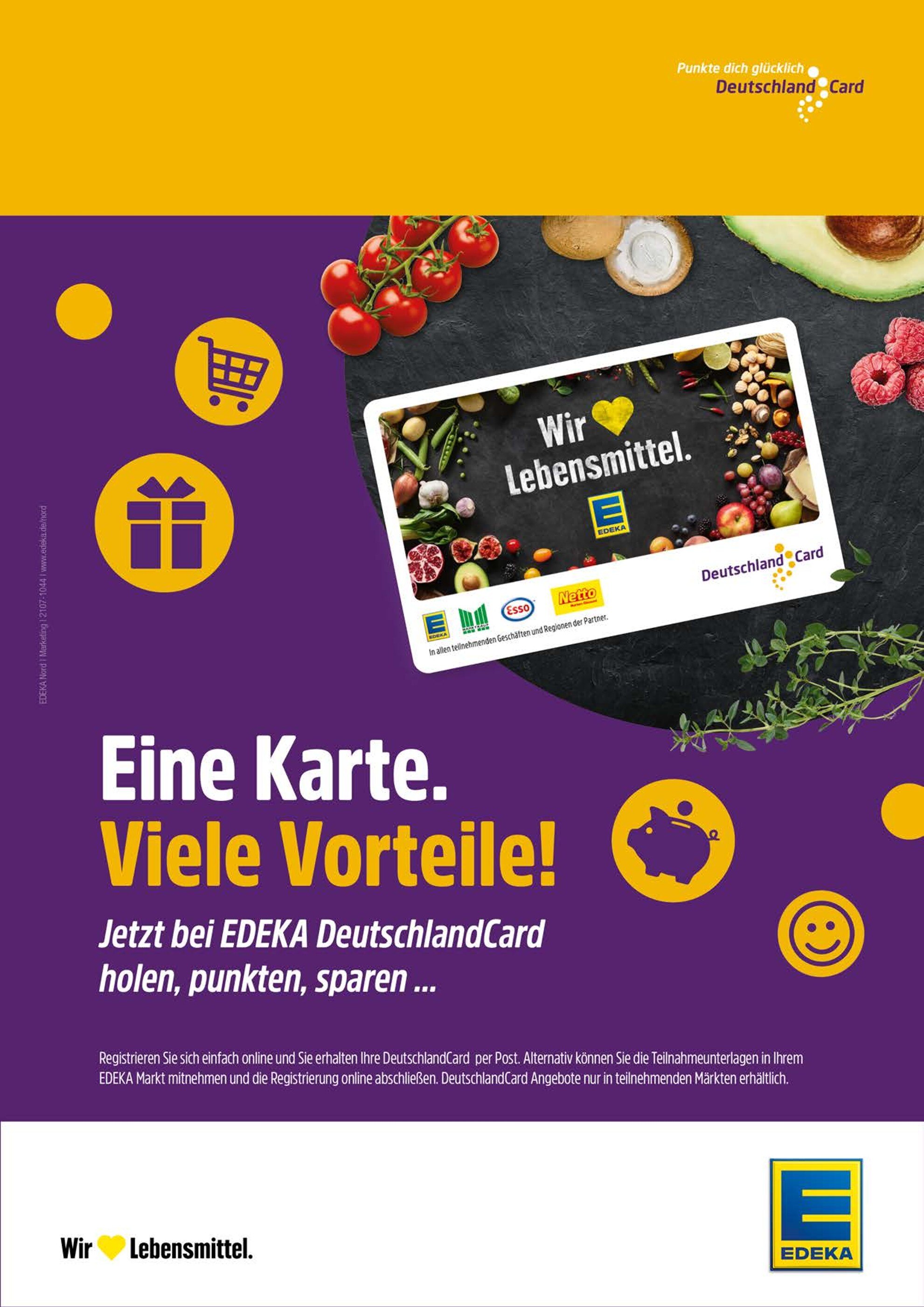 EDEKA Prospekt für Wedel mit 2 Seiten EDEKA Prospekt für Wedel: "Herzlich Willkomen im Prämienshop!", 2 Seiten, 18.10.2021 - 23.10.2021