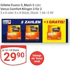 Fusion 5, Mach 3 im Angebot bei GLOBUS in Amberg Fusion 5, Mach 3 Angebote von Gillette bei GLOBUS Amberg für 29,90 €