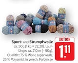 Sport- und Strumpfwolle Angebote bei Marktkauf Neu-Ulm für 1,11 €