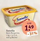 Back-Margarine von Sanella im aktuellen tegut Prospekt für 1,49 €