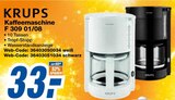 Kaffeemaschine F 309 01/08 Angebote von KRUPS bei expert Erftstadt für 33,00 €