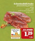 Aktuelles Schweinehüftsteaks Angebot bei Marktkauf in Nürnberg ab 1,29 €