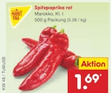 Spitzpaprika rot im Angebot bei Netto Marken-Discount in Singen Spitzpaprika rot Angebote von Markttag bei Netto Marken-Discount Singen für 1,69 €