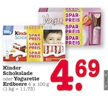 Schokolade im Angebot bei E center in Dreieich Schokolade Angebote von Kinder bei E center Dreieich für 4,69 €