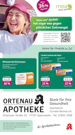 mea - meine apotheke Apotheken Prospekt der aktuellen Woche mit 4 Seiten, gültig von 01.07.2026 bis 31.07.2026, in Renchen und Umgebung Aktueller mea - meine apotheke Apotheken Prospekt in Renchen und Umgebung, "Unsere Juli-Angebote" mit 4 Seiten, 01.07.2026 - 31.07.2026