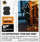 LED-Gartenstecker "STERN ODER TANNE" Angebote bei OBI Oberursel für 7,49 €