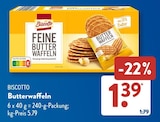 Butterwaffeln im ALDI SÜD Prospekt Butterwaffeln von Biscotto im aktuellen ALDI SÜD Prospekt für 1,39 €