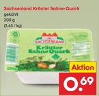 Kräuter Sahne-Quark Angebote von Sachsenland bei Netto Marken-Discount Magdeburg für 0,69 €