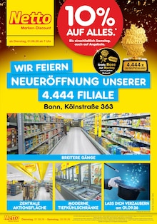 Aktueller Netto Marken-Discount Prospekt (Bonn) Netto Marken-Discount Prospekt "Neueröffnung - 10% auf ALLES" mit Seiten (Bonn)