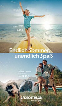 Zelt im aktuellen Decathlon Prospekt (Chemnitz) Zelt im Decathlon Prospekt "Endlich Sommer, unendlich Spaß" mit 24 Seiten (Chemnitz)