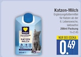 Katzen-Milch im EDEKA Prospekt Katzen-Milch von EDEKA Herzstücke im aktuellen EDEKA Prospekt für 0,49 €