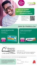 mea - meine apotheke Prospekt für Mainz mit 4 Seiten mea - meine apotheke Prospekt für Mainz: "Unsere Juni-Angebote", 4 Seiten, 01.06.2026 - 30.06.2026