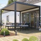 Castorama Mérignac - Promo Pergola bioclimatique autoportante motorisée aluminium Breva coloris gris Klikstrom 3 x 4 m Promo Pergola bioclimatique autoportante motorisée aluminium Breva coloris gris Klikstrom 3 x 4 m à 1 990,90 € dans le catalogue Castorama à Mérignac