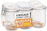 Lot de 6 bocaux 1l en promo chez Super U Lot de 6 bocaux 1l dans le catalogue Super U