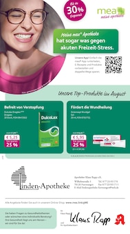 Aktueller mea - meine apotheke Prospekt "Unsere August-Angebote" Seite 1 von 4 Seiten für Furtwangen