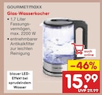 Glas-Wasserkocher im Angebot bei Netto Marken-Discount in Meerbusch Glas-Wasserkocher Angebote von GOURMETmaxx bei Netto Marken-Discount Meerbusch für 15,99 €