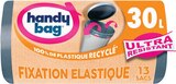 Sacs poubelle à fixation élastique 13x30l 100% - HANDY BAG - Intermarché Hyper à Nancy Sacs poubelle à fixation élastique 13x30l 100% - HANDY BAG en promo chez Intermarché Hyper Nancy à 1,90 €