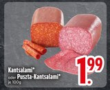 Salami im EDEKA Prospekt Kantsalami im aktuellen EDEKA Prospekt für 1,99 €