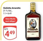 Amaretto im Angebot bei GLOBUS in Erlangen Amaretto Angebote von Giulietta bei GLOBUS Erlangen für 4,49 €