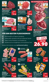 Rindfleisch im aktuellen Kaufland Prospekt (Wuppertal) Rindfleisch im Kaufland Prospekt "KNĂśLLER" mit 59 Seiten (Wuppertal)
