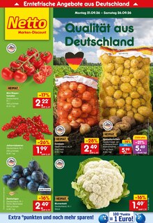 Tomaten im aktuellen Netto Marken-Discount Prospekt (Krefeld) Tomaten im Netto Marken-Discount Prospekt "Aktuelle Angebote" mit 71 Seiten (Krefeld)