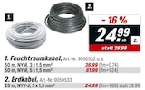 Feuchtraumkabel  im aktuellen toom Baumarkt Prospekt für 24,99 €