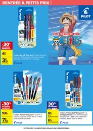 Prix et réduction Pilot dans le prospectus Carrefour en cours Offre Pilot dans le catalogue Carrefour du moment à la page 107