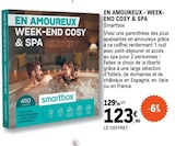 En amoureux - week-end cosy & spa - Smartbox en promo chez E.Leclerc Saint-Maur-des-Fossés à 123,40 €