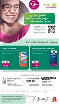 Saft im mea - meine apotheke Prospekt "Unsere Januar-Angebote" mit 4 Seiten (Würzburg)