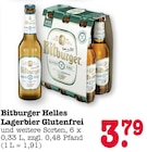 Bitburger Helles Lagerbier Glutenfrei im Angebot bei E center in Bruchsal Bitburger Helles Lagerbier Glutenfrei Angebote von Bitburger bei E center Bruchsal für 3,79 €