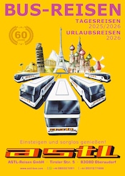 Aktueller ASTL-Reisen Reise Prospekt in Feldkirchen-Westerham und Umgebung, "BUS-REISEN" mit 52 Seiten, 17.12.2025 - 27.12.2025