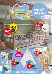 Catalogue Maxi Bazar à Orléans "MINI PRIX que pour les enfants", 12 pages, 29/01/2025 - 16/02/2025 Prospectus Maxi Bazar à Orléans "MINI PRIX que pour les enfants", 12 pages, 29/01/2025 - 16/02/2025