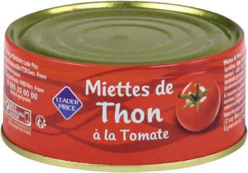 Miettes de thon à la tomate