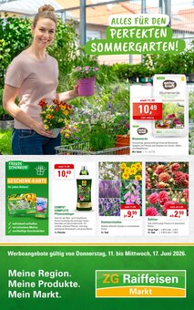 Blumenerde im aktuellen ZG Raiffeisen Prospekt (Karlsruhe) Blumenerde im ZG Raiffeisen Prospekt "ALLES FÜR DEN PERFEKTEN SOMMERGARTEN!" mit 8 Seiten (Karlsruhe)