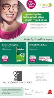 Aktueller mea - meine apotheke Prospekt "Unsere August-Angebote" Seite 1 von 4 Seiten für Neuss