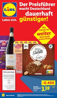 Eis im aktuellen Lidl Prospekt (Fürth) Eis im Lidl Prospekt "Der Preisführer macht Deutschland dauerhaft günstiger!" mit 36 Seiten (Fürth)