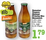 Frische Bio-Heumilch Angebote von Demeter bei E center Baden-Baden für 1,79 €