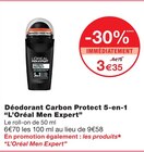 Déodorant Carbon Protect 5-en-1 - L'ORÉAL MEN EXPERT en promo chez Monoprix Margaret Paris à 3,35 €