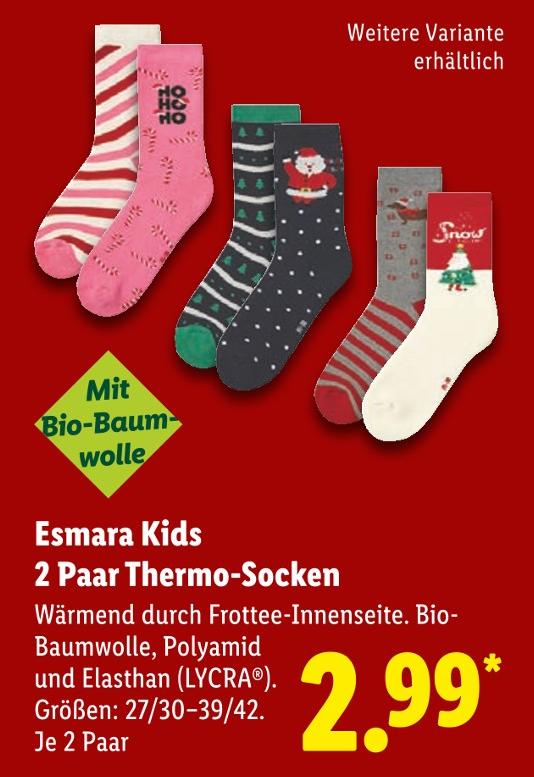 Kids 2 Paar Thermo-Socken