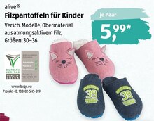 Filzpantoffeln für Kinder bei ALDI SÜD in Darmstadt Filzpantoffeln für Kinder im Angebot bei ALDI SÜD Darmstadt für 5,99 €